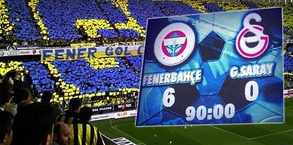 Kıtalararası derbi olarak da adlandırılan müsabakada Fenerbahçe'nin gollerini, Tuncay Şanlı, Ariel Ortega, Serhat Akın (2), Ceyhun Eriş ve Ümit Özat kaydetti. Maçın 57. dakikasında Ariel Ortega, 84. dakikasında ise Emre Aşık kırmızı kart gördü.