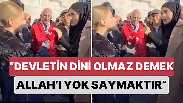 Sokak Röportajında Şeriatı Savunan Kadın Gündem Oldu: “Devletin Dini Olmaz Demek Allah’ı Yok Saymaktır”