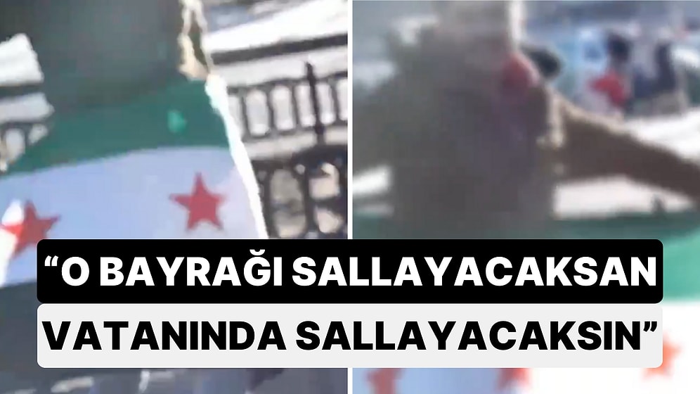 Kayseri'de Gerçekleştirilen Filistin Yürüşünde ÖSÖ Bayrağı Açan Gence Tepki: "O Bayrağı Git Vatanında Salla"