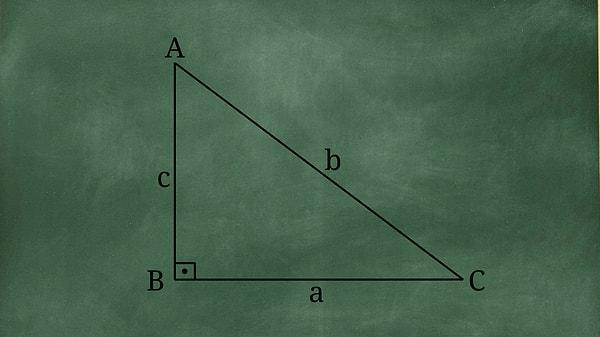 9. "ABC dik üçgeninde [AC] kenarına Hipotenüs denir. Hipotenüsün uzunluğu, iki dik kenarın kareleri toplandıktan sonra çıkan sonucun karekökü alınarak bulunur." Doğru mu, yanlış mı?