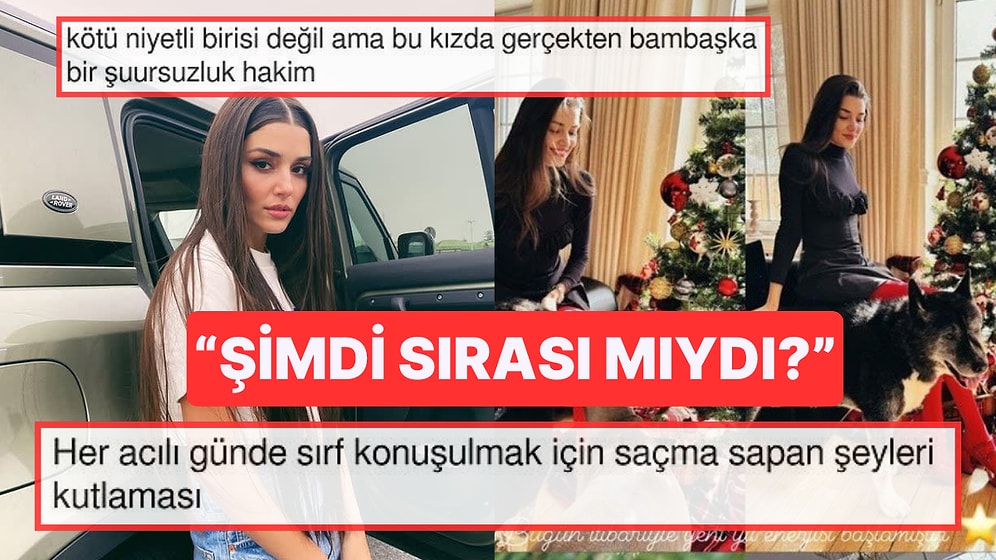 Hande Erçel'in 'Sev Yaşa Şükret' Açıklamalı Yeni Yıl Paylaşımı Tepkilerin Odağında
