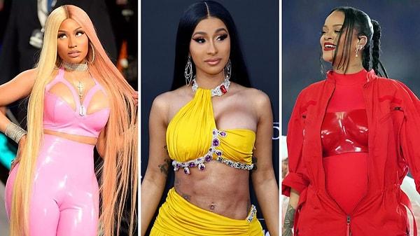 10. Nicki Minaj, Cardi B, Rihanna