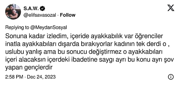 "Üslubu yanlış ama bu sonucu değiştirmez."