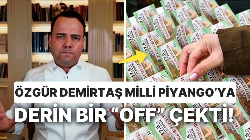 Özgür Demirtaş'ın Milli Piyango Bileti Alanlara Yaptığı Yoruma Gelen Yorumlar İlginç Oldu