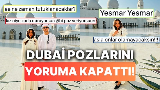 Oyuncu Melisa Aslı Pamuk Sevgilisi Yusuf Yazıcı İle Dubai Pozlarına Gelen Yorumlara Dayanamayarak Kapattı