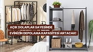 Modern Görünümüyle Giyinme Odanıza Yenilik Getirecek En Beğenilen Açık Gardırop Modelleri