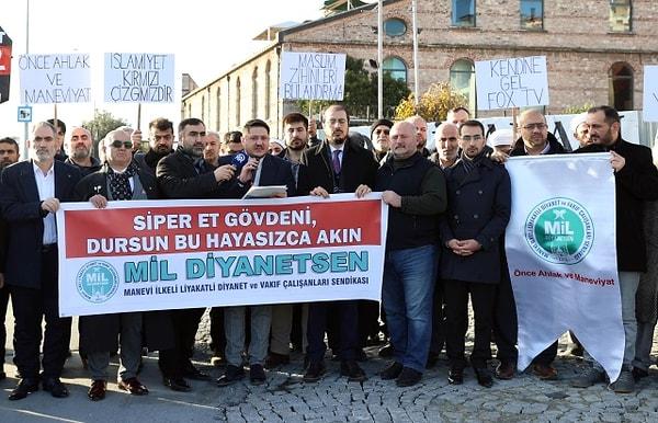 Manevi, İlkeli, Liyakatli Diyanet ve Vakıf Çalışanları Sendikası (Mil-Diyanet Sen) üyeleri ise geçtiğimiz günlerde İstanbul’daki FOX TV binası önünde toplanarak diziyi protesto etti.