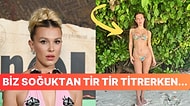 Aralık Ayında Bikinili Paylaşım Yapan Millie Bobby Brown Beğeni Yağmuruna Tutuldu