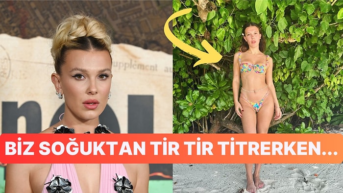 Aralık Ayında Bikinili Paylaşım Yapan Millie Bobby Brown Beğeni Yağmuruna Tutuldu