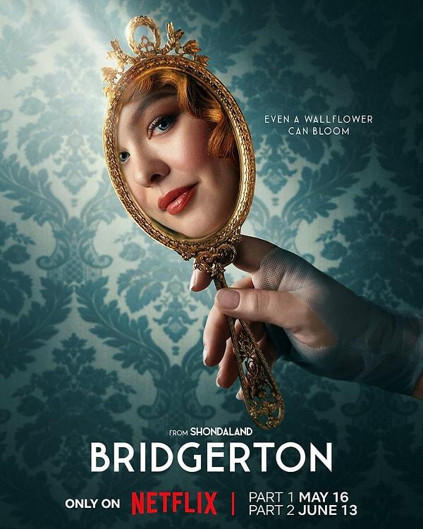 4. Bridgerton'ın 3. sezonundan yeni bir afiş yayımlandı.
