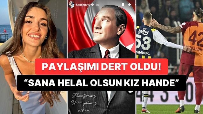 Hande Erçel Süper Kupa'da Yaşananlara Atatürk Paylaşımıyla Tepki Verince Suudi Marka Anlaşma Bitirdi!