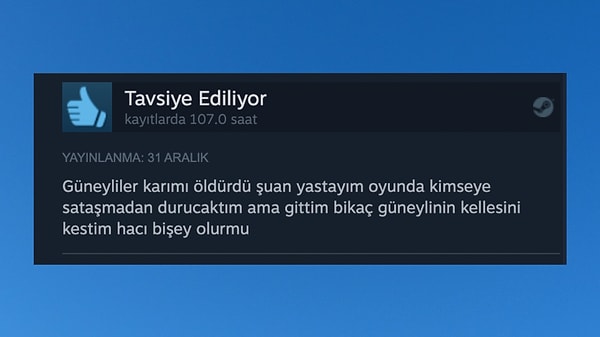 5. Yok ya ne olacak sanki? Ufak bi' tatsızlık diyelim.