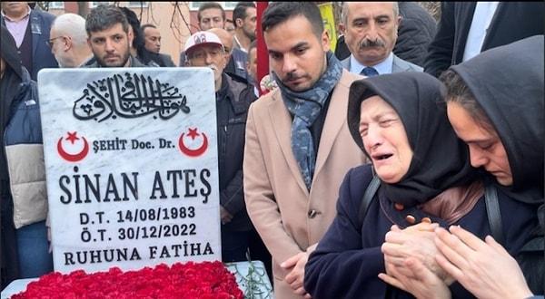 Sinan Ateş'in mezarının başında ağlayan anne Ateş, katilin Milliyetçi Hareket Partisi’nde olduğunu söyledi.