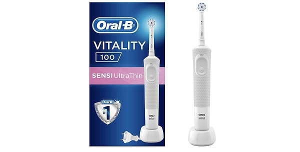 2. Oral-B Vitality D100 Şarj Edilebilir Diş Fırçası Sensi Ultra Thin