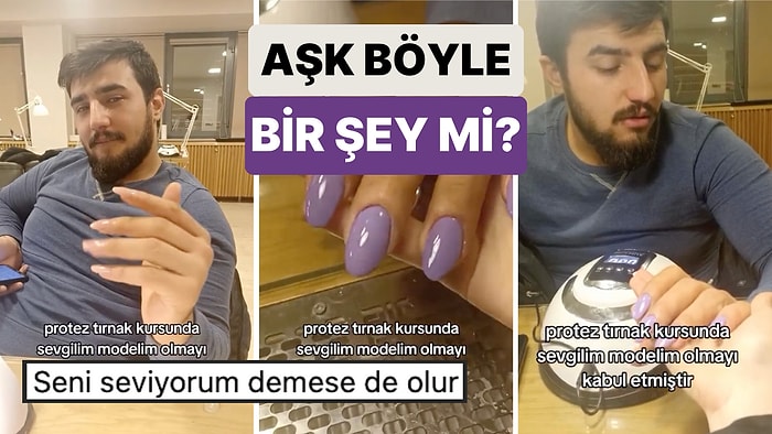 Protez Tırnak Kursuna Giden Kız Arkadaşı İçin Modellik Yapmayı Kabul Eden Genç Aşka İnancınızı Tazeleyecek