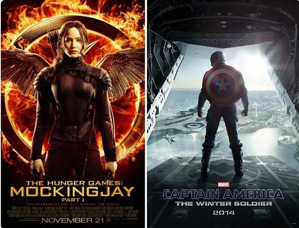 2. The Hunger Games: Mockingjay ve Captain America: The Winter Soldier filmleriyse ikinci ve üçüncü en büyük filmlerdi.