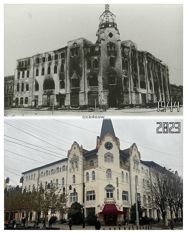 11. Grand Hotel Ukrayna, Dnipro, Ukrayna. (1944 & 2023)