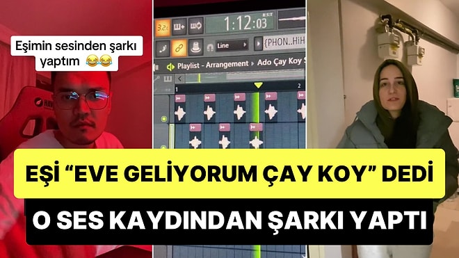 Eşinin 'Eve Geliyorum Çay Koy' Diyerek Gönderdiği Ses Kaydından Şarkı Yapan Adam