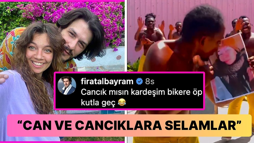 Ceyda Kasabalı'ya Afrika'dan Gelen Öpücüklü Doğum Günü Kutlamasına Eşi Fırat Albayram'dan 'Cancık' Yorumu