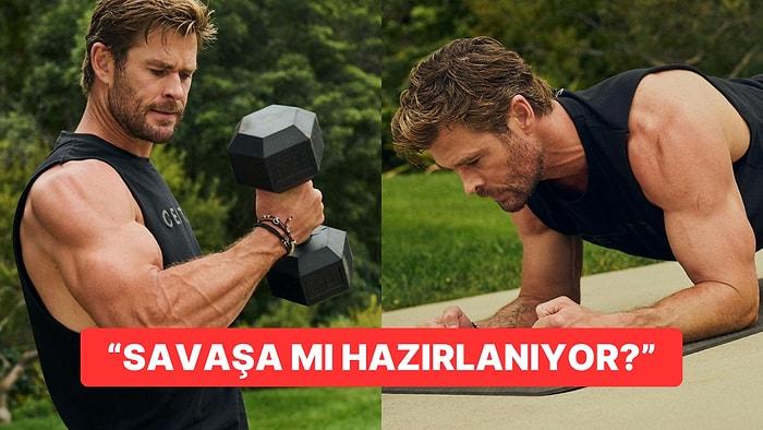 Chris Hemsworth'ün Vücudu Hakkında Tüyolarını Vereceği Yeni Paylaşımları "Keşke Spor Eğitmenim Olsa" Dedirtti