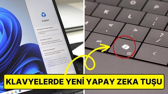 Microsoft, Yeni Yapay Zeka Tuşu ile Beraber 30 Yıllık Aradan Sonra İlk Kez Windows Klavyelerini Değiştiriyor