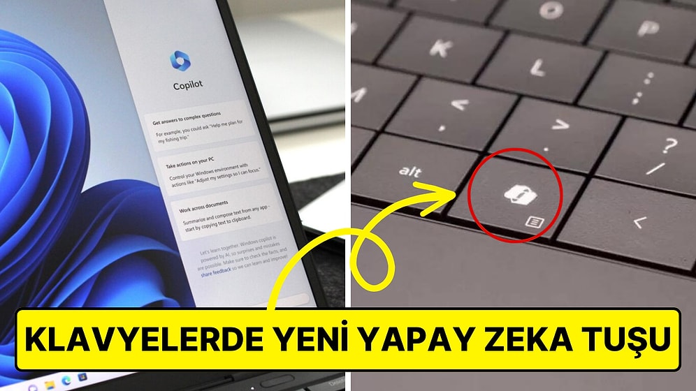 Microsoft, Yeni Yapay Zeka Tuşu ile Beraber 30 Yıllık Aradan Sonra İlk Kez Windows Klavyelerini Değiştiriyor