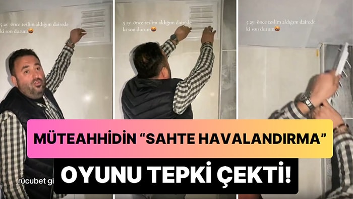 Online Eğitimle Müteahhit Olmuşumdur: Banyoya Havalandırma Boşluğu Yapmayan Müteahhit Sahte Havalandırma Yaptı