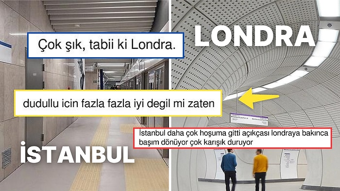 Londra'daki Devasa Metro Hattıyla Dudullu Metro Hattını Karşılaştıran Kullanıcı Tartışma Yarattı