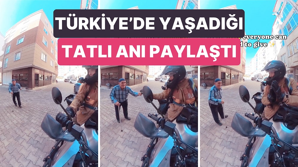 Motoruyla Dünyayı Gezen Kadın Türkiye'de Bir Amcayla Yaşadığı Kalpleri Isıtan Anları Paylaştı