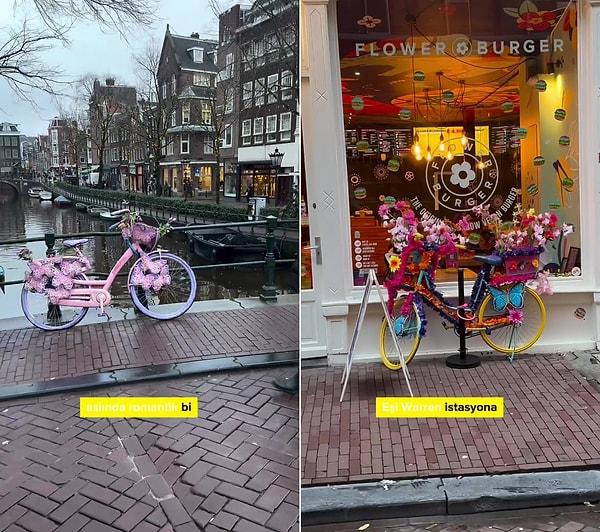'Flower bike man' olarak tanınan Warren Gregory tarafından epilepsi hastası eşinin bisikletini bulamaması ile başlayan hikaye zamanla tüm şehri sararken günümüzde de Amsterdam'ın simgelerinden birisi haline geldi.