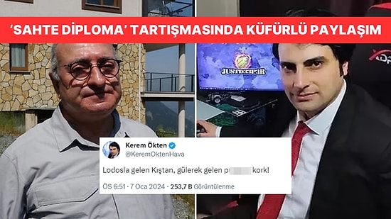 'Sahte Diploma' Tartışmasıyla Konuşulan Meteoroloji Fenomeni Kerem Ökten'den Küfürlü Paylaşım