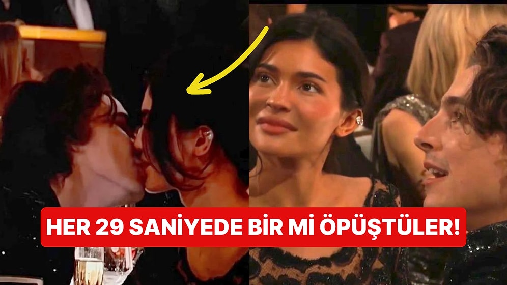 Altın Küre Ödüllerinde Dudakları Birbirinden Hiç Ayrılmayan Timothée Chalamet ile Kylie Jenner Çok Konuşuldu!