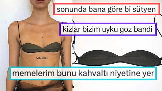 Meme Uçlarını Bile Kapatmayacak Sütyen Modeline Acımasız Benzetmeler Gecikmedi