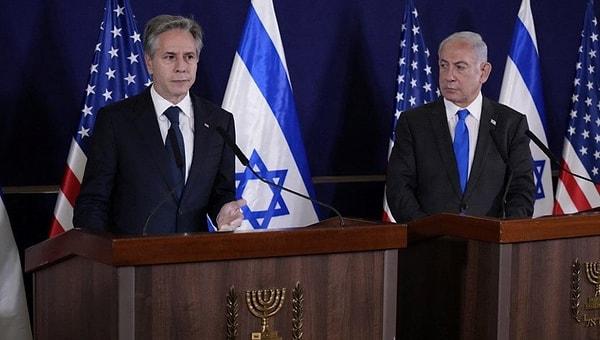 Milliyet'te yer alan habere göre ABD Dışişleri Bakanı Antony Blinken'in Ortadoğu temaslarının son ayağı İsrail oldu. İsrail Cumhurbaşkanı Herzog ve Başbakan Netanyahu ile bir araya gelen Blinken önemli açıklamalarda bulundu.