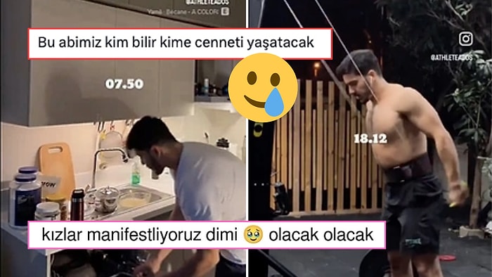 Hem Çamaşıra, Bulaşığa Yetişip Hem İşe ve Spora Giden Erkeğin Günlük Rutini 'Nasip Et' Dedirtti