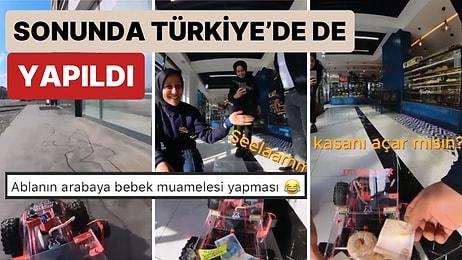 Yabancı İçerik Üreticilerinde Gördüğümüz Uzaktan Kumandalı Arabayla Alışveriş Akımı Türkiye'de de Yapıldı