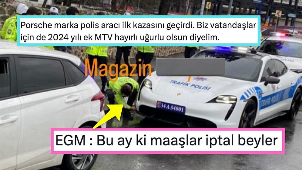 Nazar Değdi: Ele Geçirildikten Sonra Emniyete Tahsis Edilen Porsche Marka Araç Kazaya Karıştı!