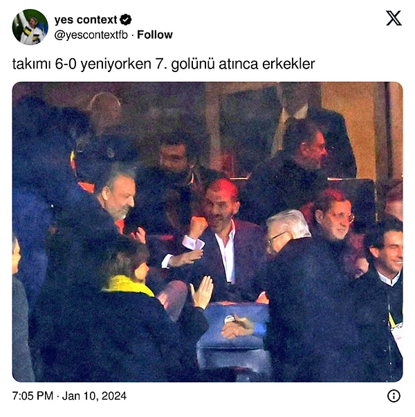 Fenerbahçe taraftarlarının maç sonunda keyfi oldukça yerindeydi.