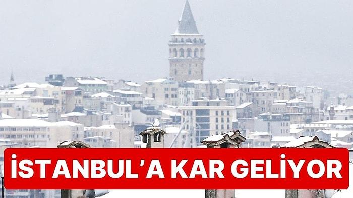 AKOM Saat Verdi: İstanbul'a Kar Geliyor