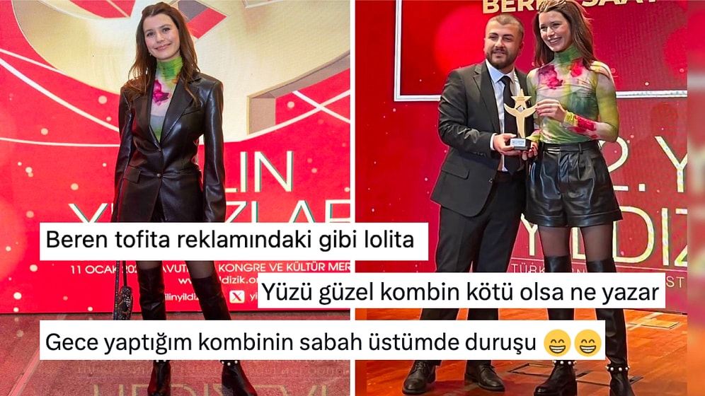 Yılın Yıldızları Ödül Töreni'ndeki Kombini 'Özensiz' Bulunan Beren Saat Dillere Fena Düştü!