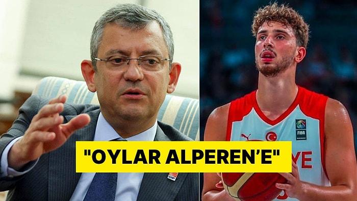 Özgür Özel'den Milli Basketbolcu Alperen Şengün'e Destek: "Alperen İçin Oy Vermeye Davet Ediyorum"