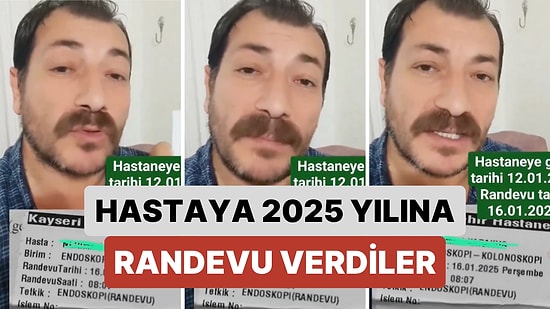 Kayseri Şehir Hastanesi'ne Randevu Almak İsteyen Bir Vatandaşa Endoskopi İçin 2025 Yılına Randevu Verdiler
