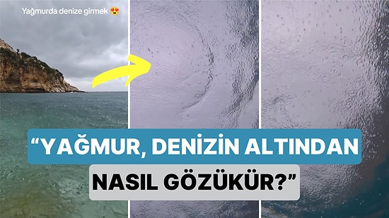 Bir Su Altı Fotoğrafçısı Yağmurlu Havaların Deniz Altından Nasıl Göründüğünü Kaydetti