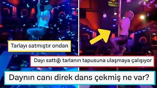 Pavyona Giden Dayı, Hızını Alamayıp Dans Direğine Tırmandı
