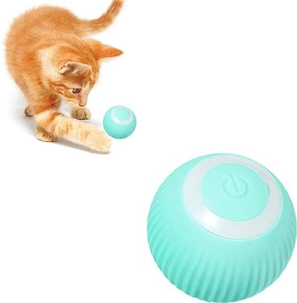 8. Kendi kendine otomatik olarak hareket eden akıllı kedi topu oyuncağı.