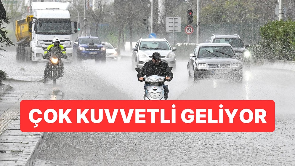 Meteoroloji'den Yağış Alarmı! 7 İl İçin Turuncu, 18 İl İçin Sarı Kodlu Uyarı Yayınladı