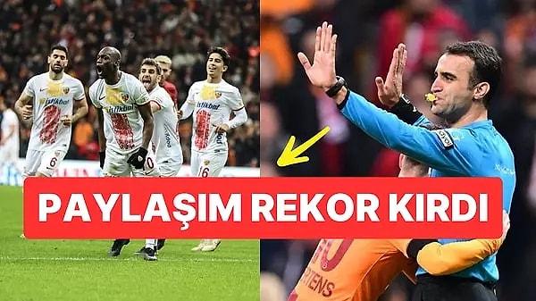 Trendyol Süper Lig'in 20. haftasında Galatasaray, sahasında Kayserispor ile karşı karşıya geldi. Ev sahibi ekip, Fenerbahçe'nin kazandığı haftada hata yapmazken maç sonunda Kayserispor, sosyal medya hesabından hakem Atilla Karaoğlan'ı eleştiren bir paylaşımda bulundu.