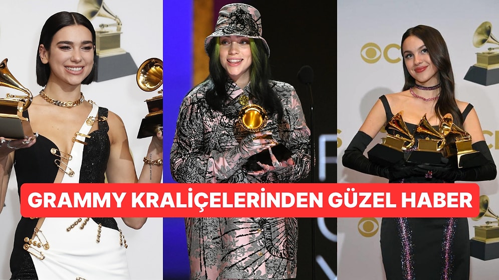 Grammy Sahibi Başarılı Şarkıcılar Dua Lipa, Billie Eilish ve Olivia Rodrigo Grammy Ödüllerinde Sahne Alacak