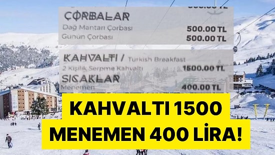 İsviçre Alpleri mi Diyelim Yoksa Açıklamak İster Misin? Uludağ'dan Paylaşılan Bir Menü Dudak Uçuklattı