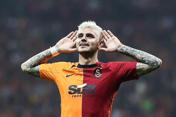 Süper Lig'de şampiyonluk yarışı veren takımlardan Galatasaray'ın gözde isimlerinden Mauro Icardi tüm camianın gönlünü fethetti.